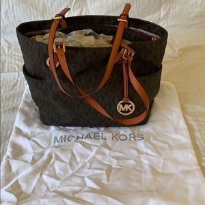 MK leather tote